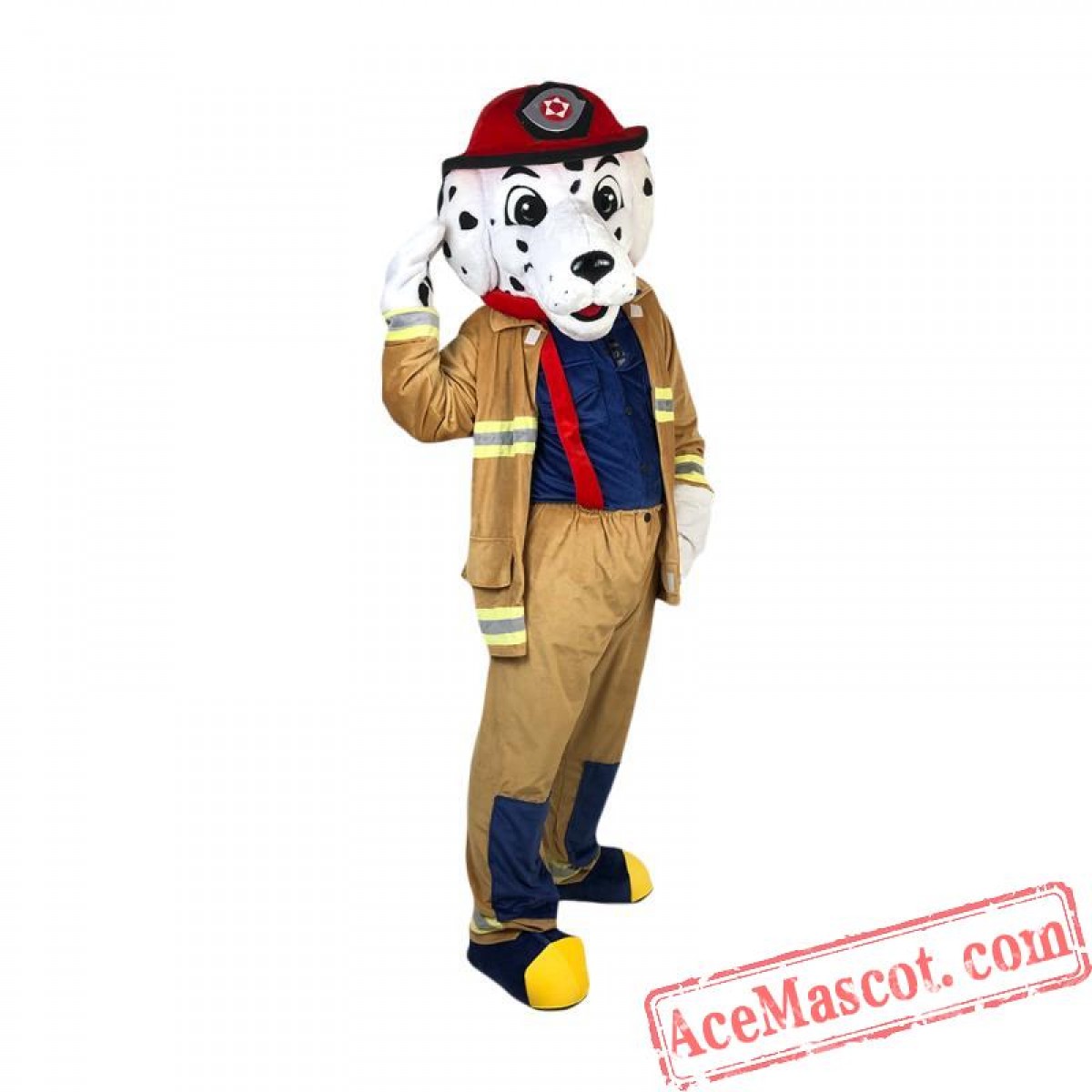 Sparky The Fire Dog Mascot Costume