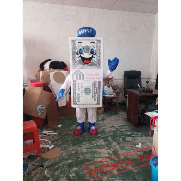 Billy Buck Money Cash Mascot Costume