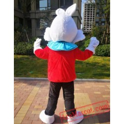 Christmas Bunny Rabbit Mascot Costume