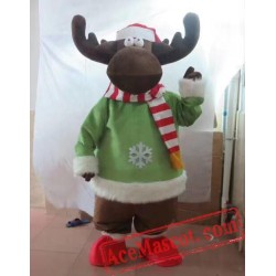 Christmas Deer Elk Mascot Costume
