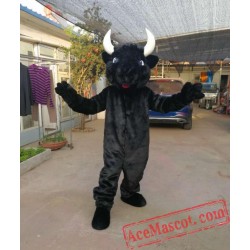 Black Bull Cattle Mascot Costume