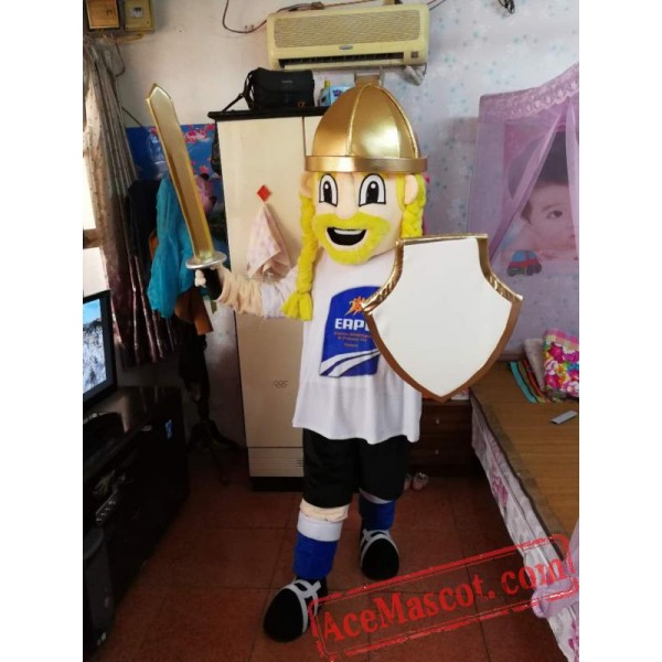 Warrior Knight Cavalier Paladin Mascot Costume