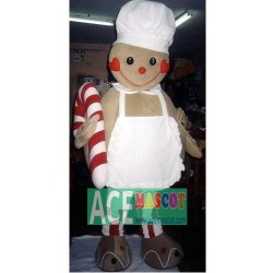 Christmas Gingerbread Cook Mascot Costumes