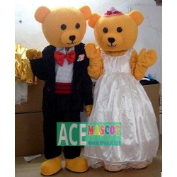 Teddy bears wedding Mascot Costumes