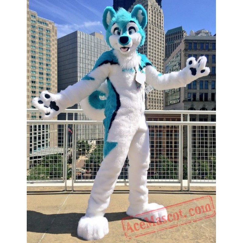 Husky Dog Fursuit Costumes Animal Mascot for Adults