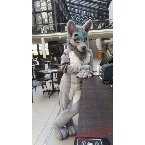 Wolf Fursuit Costumes Animal Mascot for Adults