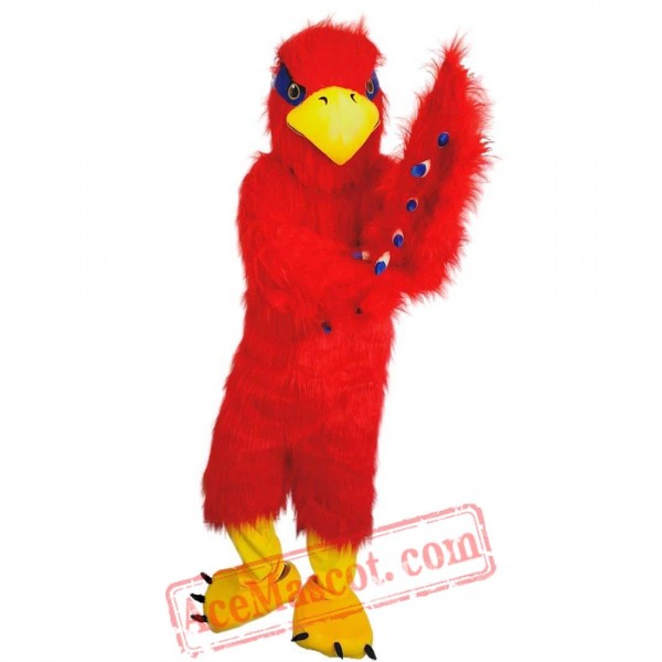 Red Eagle Bird Mascot Costume for Adult