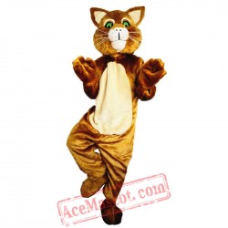 Brown Cat Mascot Costume for Adult