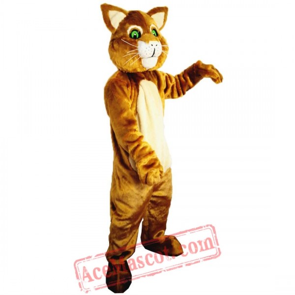 Brown Cat Mascot Costume for Adult