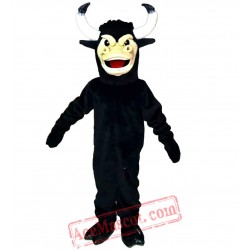Black Cow Mascot Costume for Adult