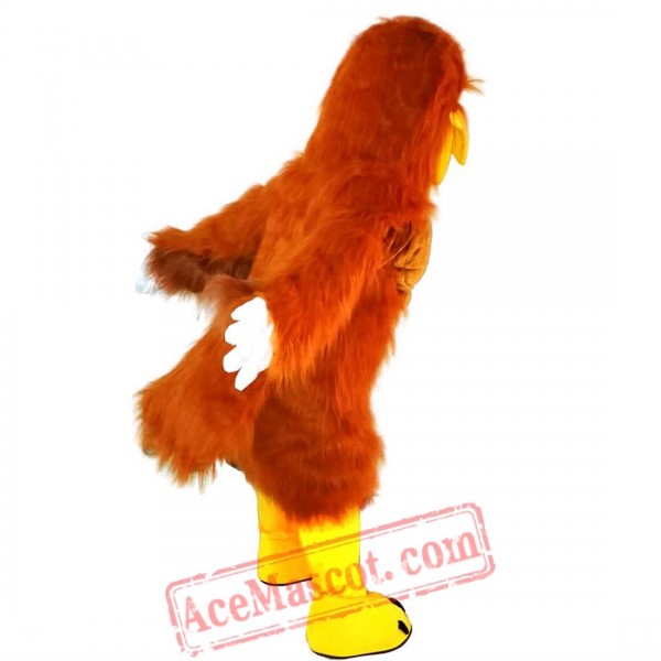 Red Brown Eagle Mascot Costume for Adult