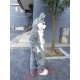 Grey Wolf Mascot Costume for Adult