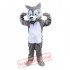 Grey Wolf Timberjack Mascot Costume