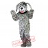 Black And White Dog Mascot Costume for Adult