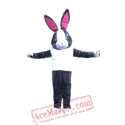 Gray Rabbit Mascot Costume