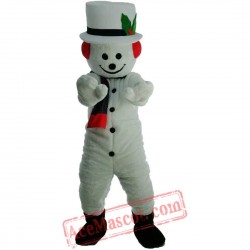 Snowman Policeman Mascot Costume