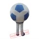Blue And White Football Mascot Costume for Adult