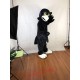 Black Short-Haired Eagle Mascot Costume for Adult
