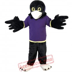Purple Vest Sport Eagle Mascot Costume for Adult