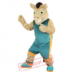 Sport Brown Horse Mascot Costume for Adult