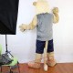 Sport Beige Lion Mascot Costume for Adult