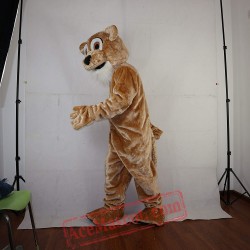 Yellow-Brown Lion Mascot Costume for Adult
