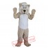 Beige Lion Mascot Costume for Adult