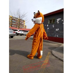 Brown Fox Mascot Costume for Adult