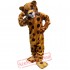 Yellow Brown Leopard Mascot Costume for Adult