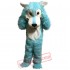 Blue Big Mouth Wolf Mascot Costume for Adult