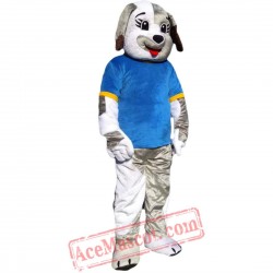 Grey Dog Mascot Costume for Adult