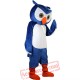 Blue Owl Mascot Costume for Adult