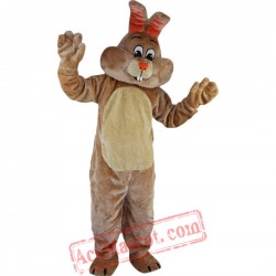 Beige Rabbit Mascot Costume for Adult