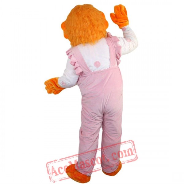 Orange Bear Mascot Costume for Adult