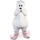 White Polar Bear Mascot Costume for Adult