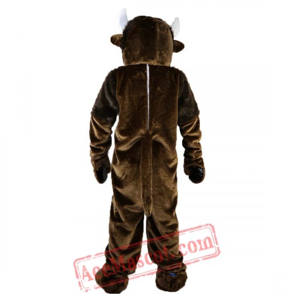 Brown Bull Ox Mascot Costume for Adult