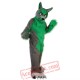Long Hair Green Wolf Mascot Costume for Adult