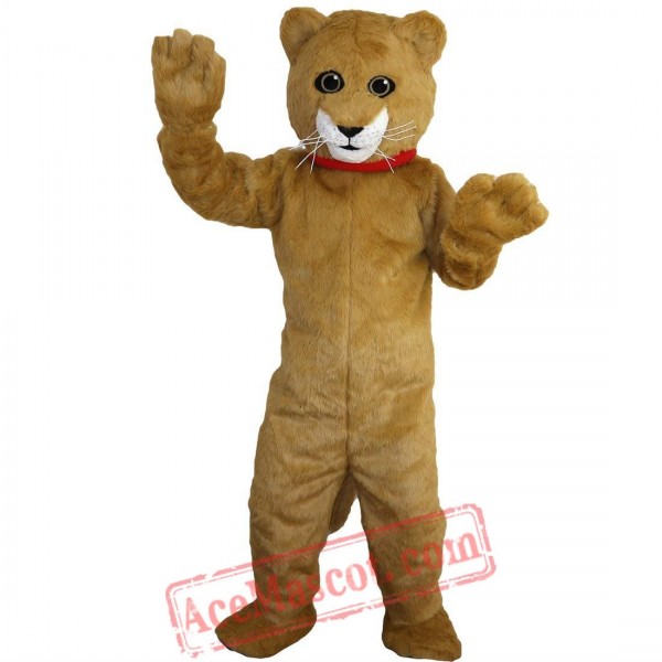 Yellow Cat Mascot Costume for Adult