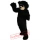 Long Hair Black Bear Mascot Costume for Adult