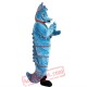 Blue Hippocampus Mascot Costume for Adult