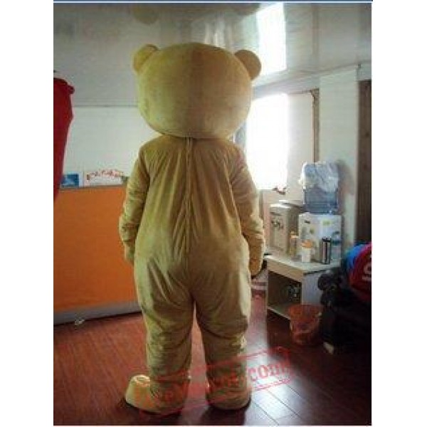 Coffee Teddy Bear Mascot Costume