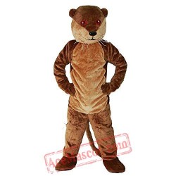 Brown Otter Mascot Costume