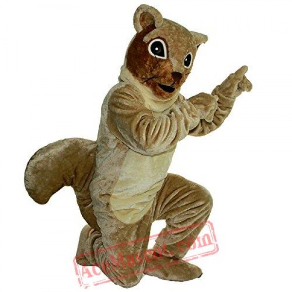 Brown Squirrel Mascot Costume