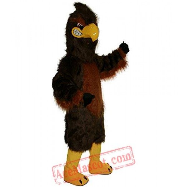 Strong Brown Eagle Mascot Costume
