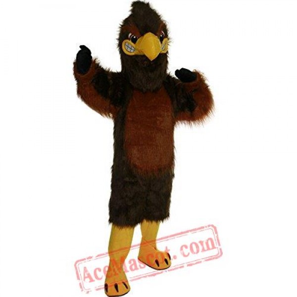 Strong Brown Eagle Mascot Costume