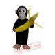 Black Chimpanzee And Banana Mascot Costume