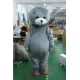 Gray Bear Mascot Costume