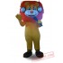 Professional Orange Hair Lion Mascot Costume
