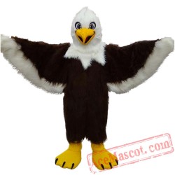 Brown Long-Haired Eagle Mascot Costume