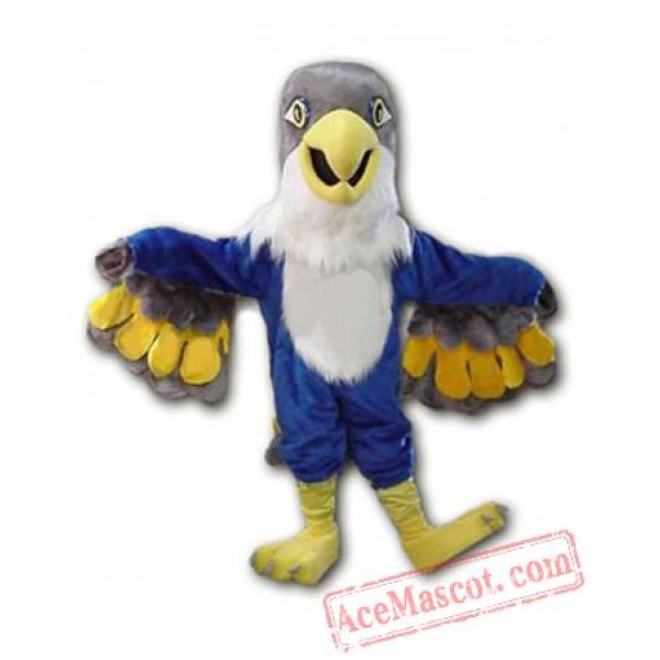 Blue Falcon Mascot Costume Eagle